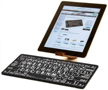 Image of Black Apple Large-Print Bluetooth Mini Keyboard