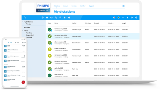 Image of Philips SpeechLive Author Dictations