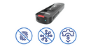 Philips device with three blue icons on a light blue background