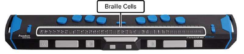 Image of Focus 40 Blue - Bluetooth & USB Braille Display