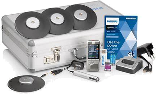 Image of Philips DPM8000 Meeting Recording Set with storage case