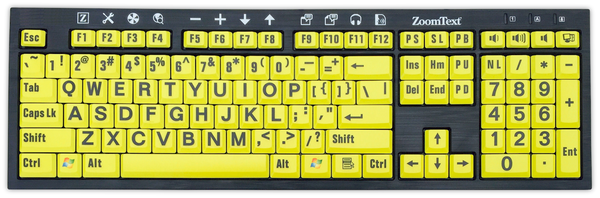 ZoomText Large-Print Keyboards