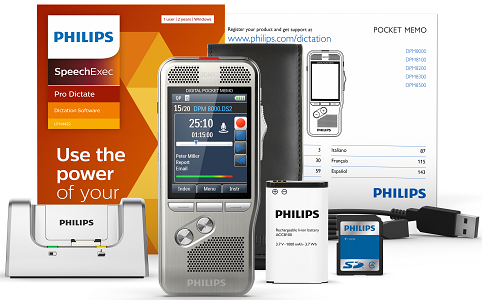 Image of Philips Pocket Memo 8000 In the Box