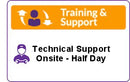 Support technique supérieur sur site - Demi-journée