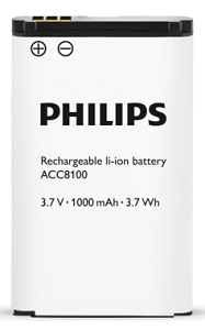 Image of Philips Lithium Ion Battery for DPM 8000 Series Recorders