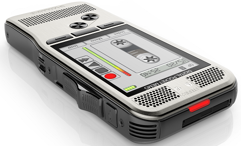 Image of Philips Pocket Memo 7000 with SpeechExec Software